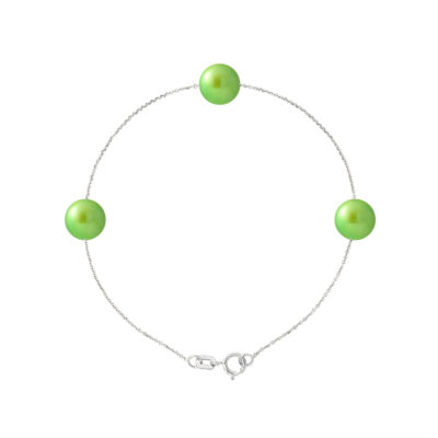 PERLINEA- Bracelet 3 Perles de Culture d’Eau Douce