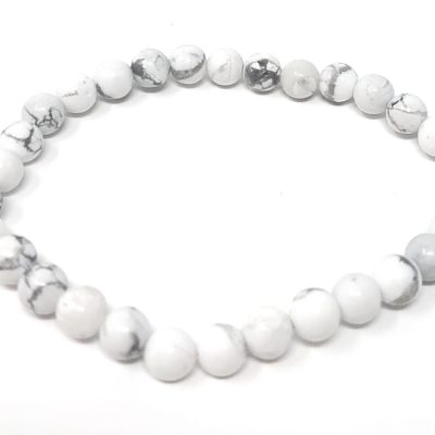 Bracelet Pierre naturelle – Howlite Magnésite