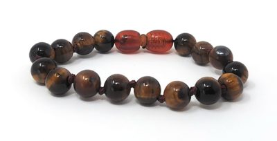 Bracelet Bébé Pierre naturelle – il du Tigre Marron