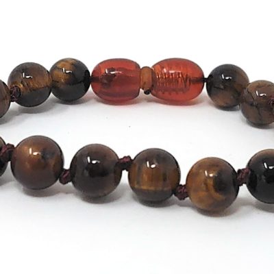 Bracelet Bébé Pierre naturelle – il du Tigre Marron