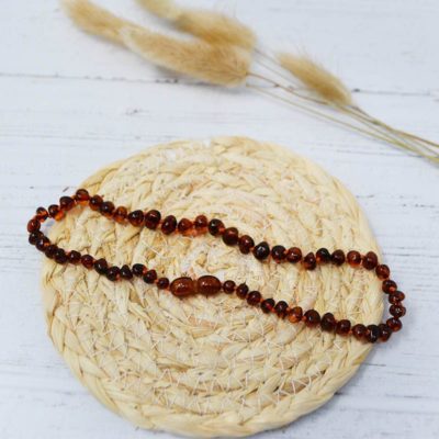 Collier Bébé Ambre – Cognac