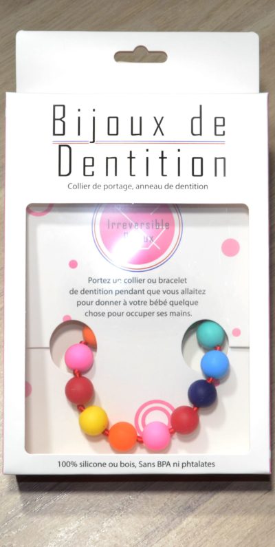 Bracelet bijou de dentition et de portage – Multicolore