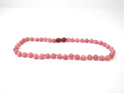 Collier Bébé Pierre naturelle – Quartz Rose