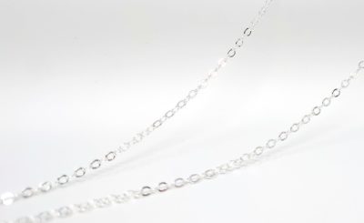 Chaine bola plaqué 114 cm – Argent