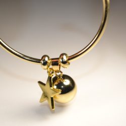 Bracelet Bola de grossesse or lisse – JADE (Etoile)