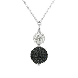 Collier Duo Cristal “BLACK & WHITE”