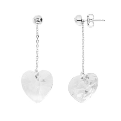 Boucles d’Oreilles “SWAROVSKI Coeur”