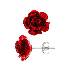 Boucles d’Oreilles”RED ROSE”