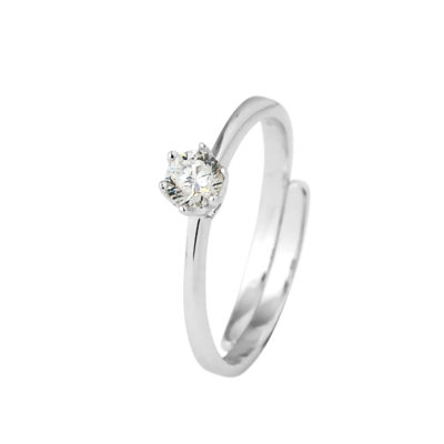 Bague Solitaire serti de 6 Griffes