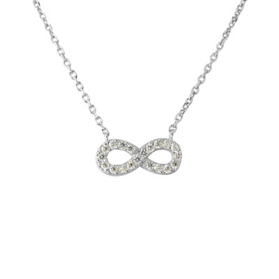 Collier “INFINI” entièrement serti de Oxydes de Zirconium