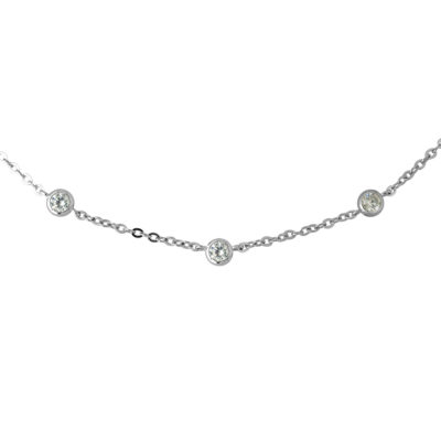 Collier “7 LOVE”  Chaine en alternance avec 7 Oxydes de Zirconium