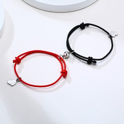 Bracelet Magnétique en forme de cœur pour couple