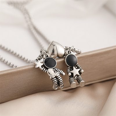 Collier de Couple magnétique en forme de cœur