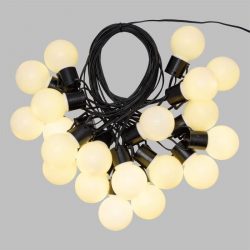LOTTI Guirlande lumineuse d’été LED – 10 m – Ø50 x H60 mm – Blanc chaud