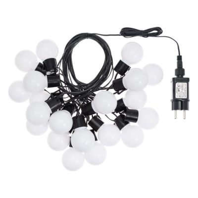 LOTTI Guirlande lumineuse d’été LED – 10 m – Ø50 x H60 mm – Blanc chaud