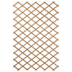 NATURE Treillis extensible en bois naturel 100x300cm – Marron
