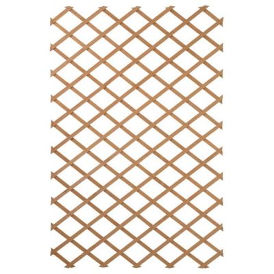 NATURE Treillis extensible en bois naturel 100x300cm – Marron