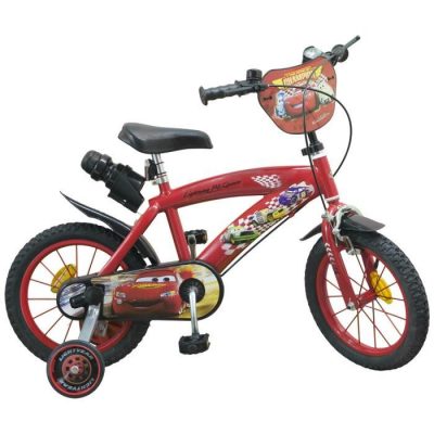 CARS Vélo 16″ + Casque – Enfant – Rouge et noir