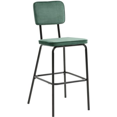 Tabouret de bar 13508VE – ZELDA Vert – Lot de 2