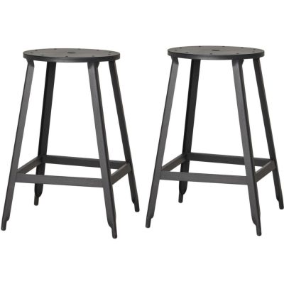 Tabouret de bar 42706NO – MANUFACTURE Noir – Lot de 2