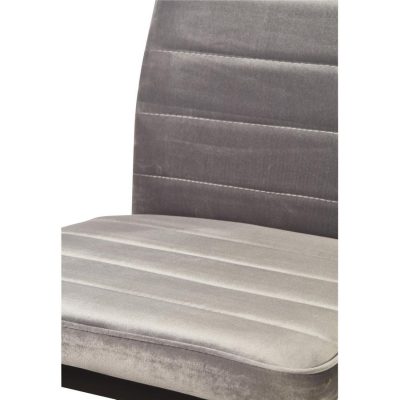 Chaise 58206GR – VILMAUR Gris – Lot de 4