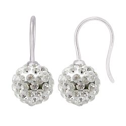 Boucles d’Oreilles “Pure WHITE”  Pendentif