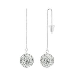 Boucles d’Oreilles “Pure WHITE”  Chaines Pendentif