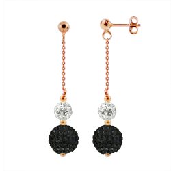 Boucles d’Oreilles”RoseY GOLD”  Chaines Pendentif