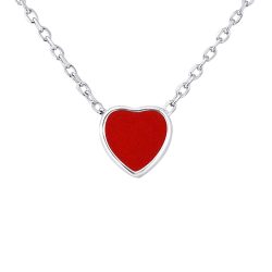 Collier motif “CUR” Rouge