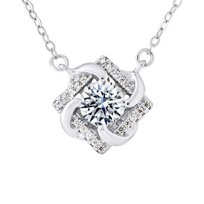 Collier SOLITAIRE et Oxydes de Zirconium