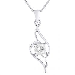 Collier motif “VAGUE” en argent 925/1000