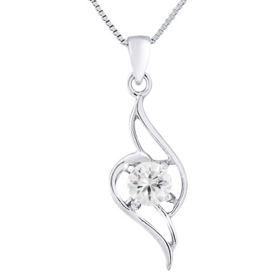 Collier motif “VAGUE” en argent 925/1000