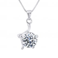 Collier “FANTAISIE” en argent 925/1000 et Oxyde de Zirconium