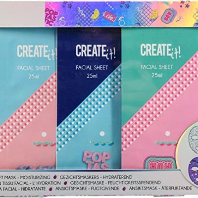 Set de 4 masques tissu visage hydratants - CREATE IT